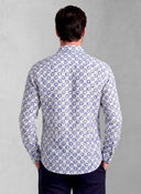 Camisa Soles Azules Lino Hombre