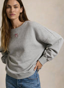 Sudadera Gris Oversize Mujer