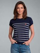 Jersey Azul Punto Marinero Mujer