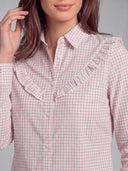 Camisa Rodeo Vichy Rosa Mujer