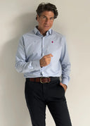 Camisa Azul Celeste Para Personalizar Hombre