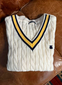 Jersey Universitario Color Blanco off white Hombre