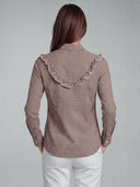 Camisa Rodeo Vichy Marrón Mujer