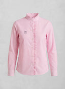 Camisa Rayas Sersuker Rosa Mujer
