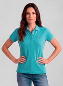 Polo Classic Azul Turquesa Mujer