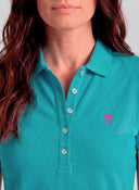 Polo Classic Azul Turquesa Mujer