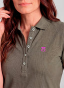 Polo Classic Verde Kaki Mujer