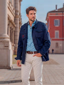 Sahariana Azul Classic España Hombre