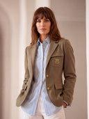 Americana  Verde Kaki Mujer