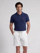 Bermudas Blanca Cordón Hombre