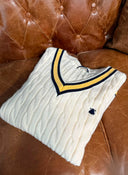 Jersey Universitario Color Blanco off white Hombre