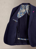 Americana Azul Rejilla Hombre