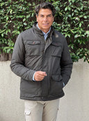 Parka Verde Kaki Con Chaleco Hombre