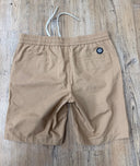 Men's Camel Drawstring Bermuda Shorts
