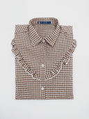 Camisa Rodeo Vichy Marrón Mujer