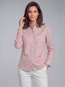 Camisa Rodeo Vichy Rosa Mujer