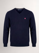 Jersey Cuello Pico Azul Marino Hombre