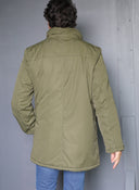 Capuche Amovible Plumes Vertes Homme