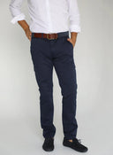 Pantalón Cargo Azul Fino Hombre