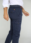 Pantalón Cargo Azul Fino Hombre