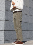 Pantalón Cargo Kaki Micro Pana Hombre