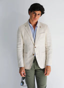 Americana Lino Beige Hombre