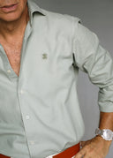 Camisa Kaki Nido de Abeja Hombre