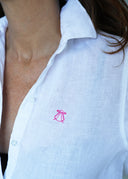 Camisa Blanca Lino Mujer