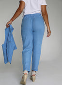 Pantalón Lino Azul Añíl Mujer