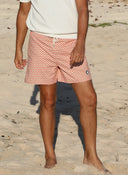 Bañador Naranaja Estampado Hombre