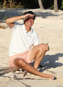Polo Punto Crudo Liso Hombre