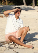 Polo Punto Crudo Liso Hombre