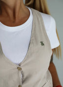 Chaleco Tierra 100% Lino Mujer