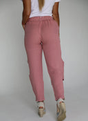 Pantalón Lino Terracota Mujer