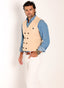 Gilet Campero en maille camel pour homme