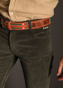 Pantalón Verde Bosque Micro Pana Hombre