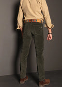 Ecru Micro Corduroy Men's Pants