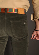 Ecru Micro Corduroy Men's Pants