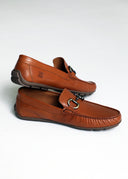 Mocasín Marrón Hebilla Napa Hombre