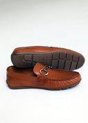 Mocasín Marrón Hebilla Napa Hombre