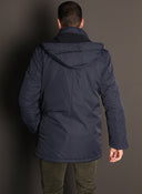 Parka España Azul Marino Capucha Desmontable Hombre