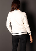 Chaqueta Blanca Bolsillos Mujer