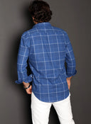 Camisa Hombre Villela Azulona Cuadros