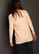 Sudadera Punto Camel Mujer