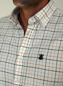 Camisa Villela Cuadros Caza Cuello Botón Hombre