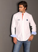 Camisa Blanca Regata España Hombre