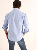 Camisa Hombre Azul Oxford Cinta España