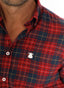 Camisa Villela Cuadros Rojos Hombre