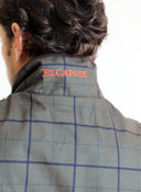 Chaleco Cuadros Verde Caza Hombre