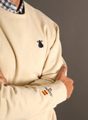 Sudadera Unisex Beige "El Sufrimiento es parte de la Gloria"